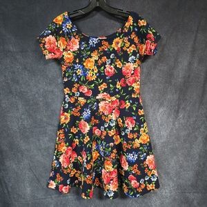 Floral Mini Dress - Multicolor